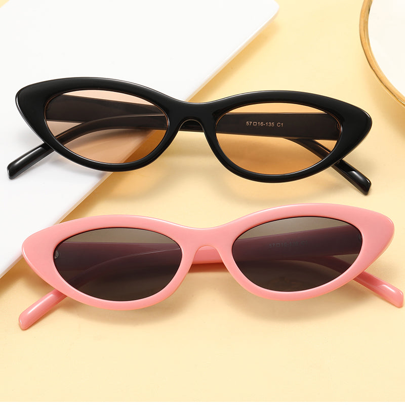 Cat Eye Women Small Triangle Sunglasses