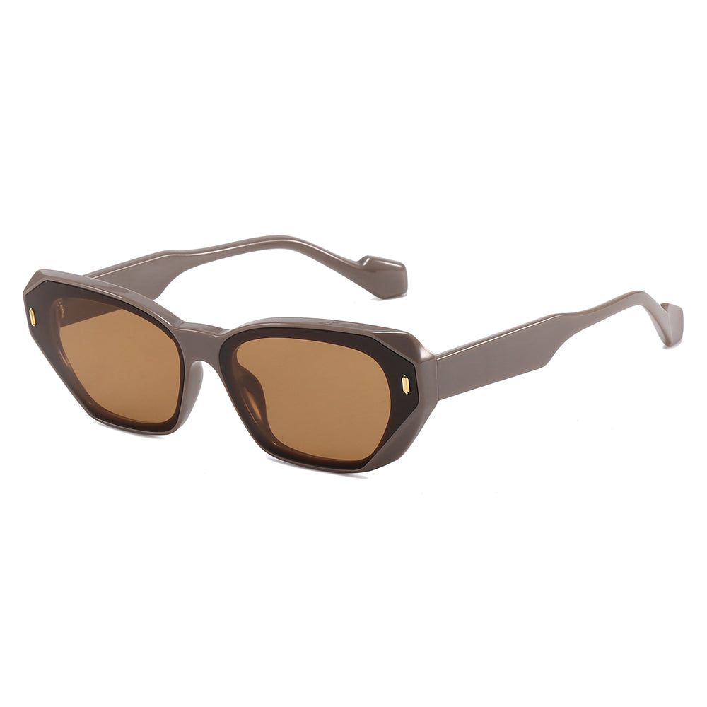 Chic Cat Eye Women Irregular Narrow Sunglasses