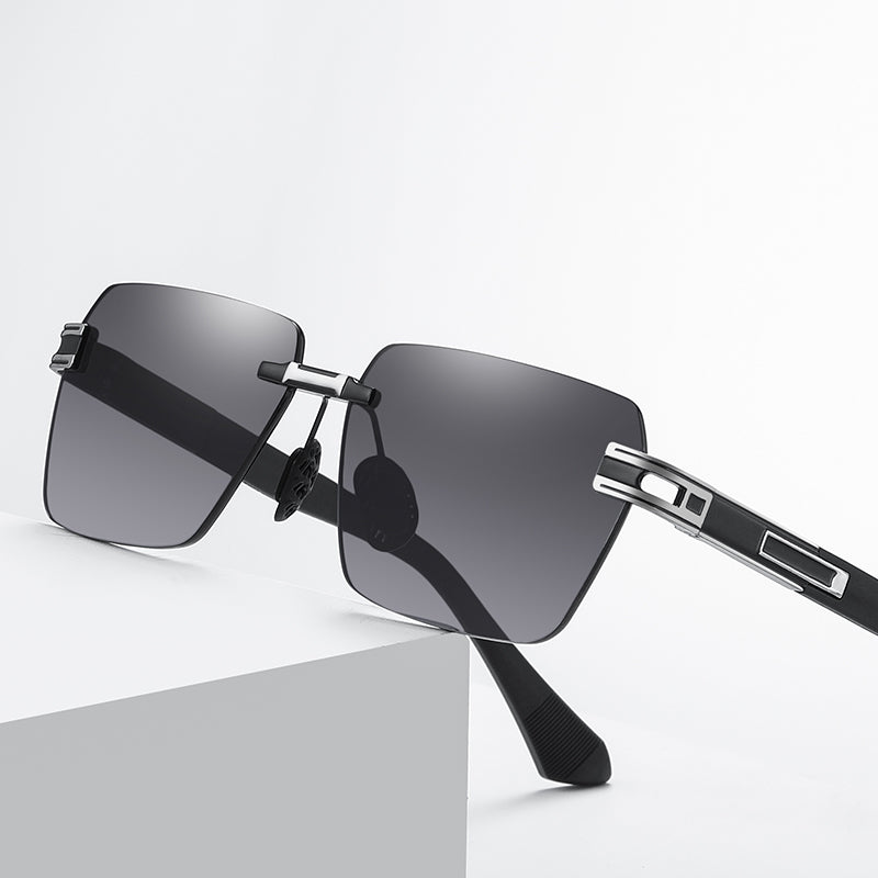 Men's Gradient Rimless Sunglasses