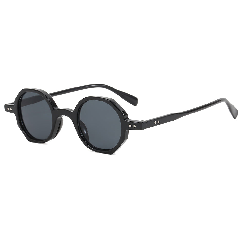 Vintage Women Small Hexagon Shaped UV400 Sunglasses