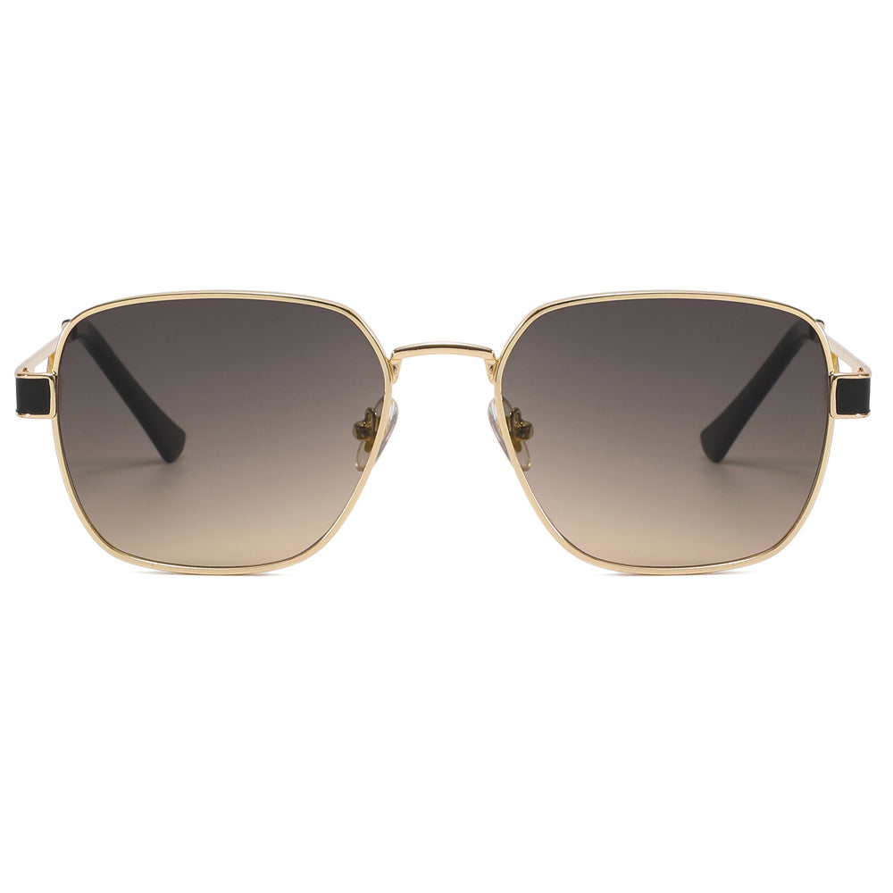 Fashion 2022 Metal Frame UV400 Gradient Men Shades Sunglasses