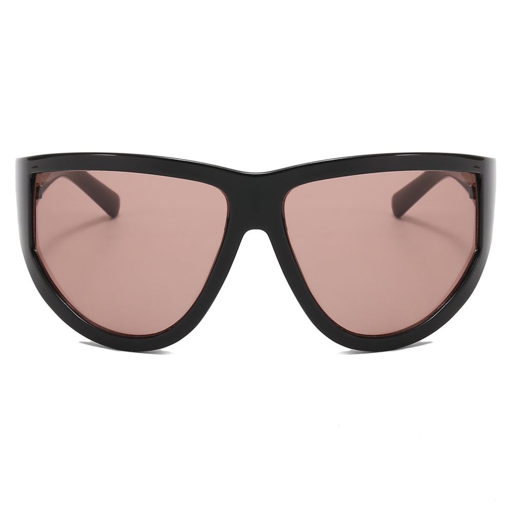 Flat Top Cat Eye Sporty Sunglasses