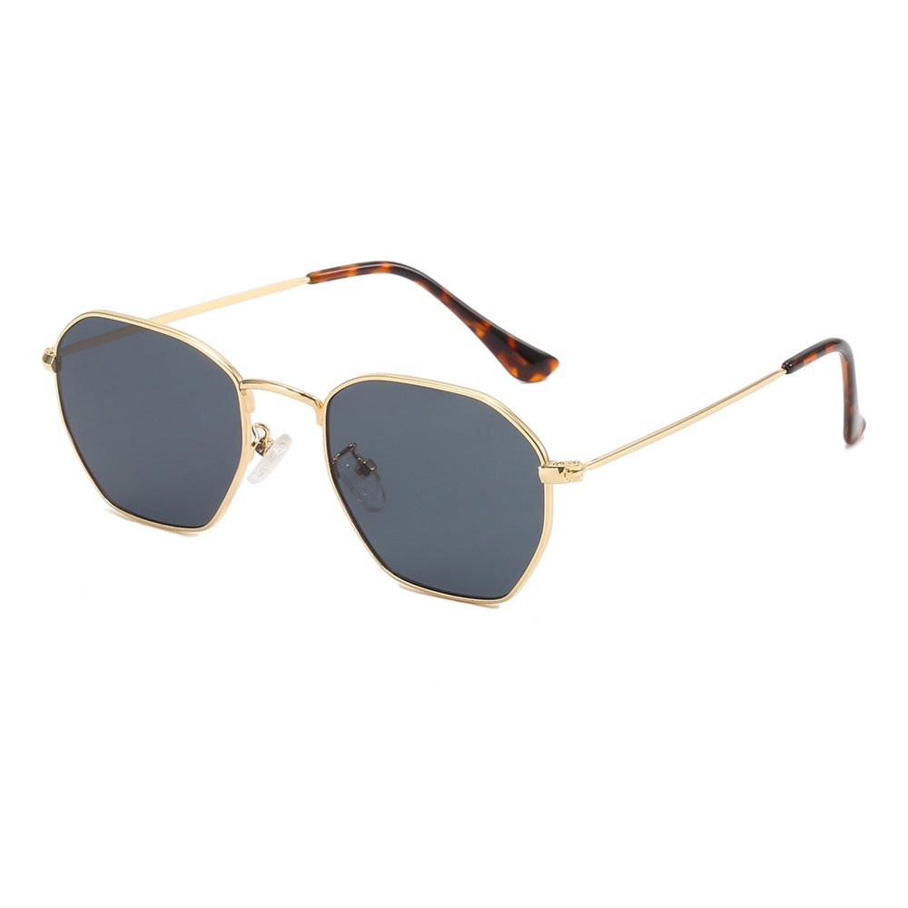 Retro Classic Women Square Metal Sunglasses
