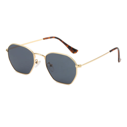 Retro Classic Women Square Metal Sunglasses