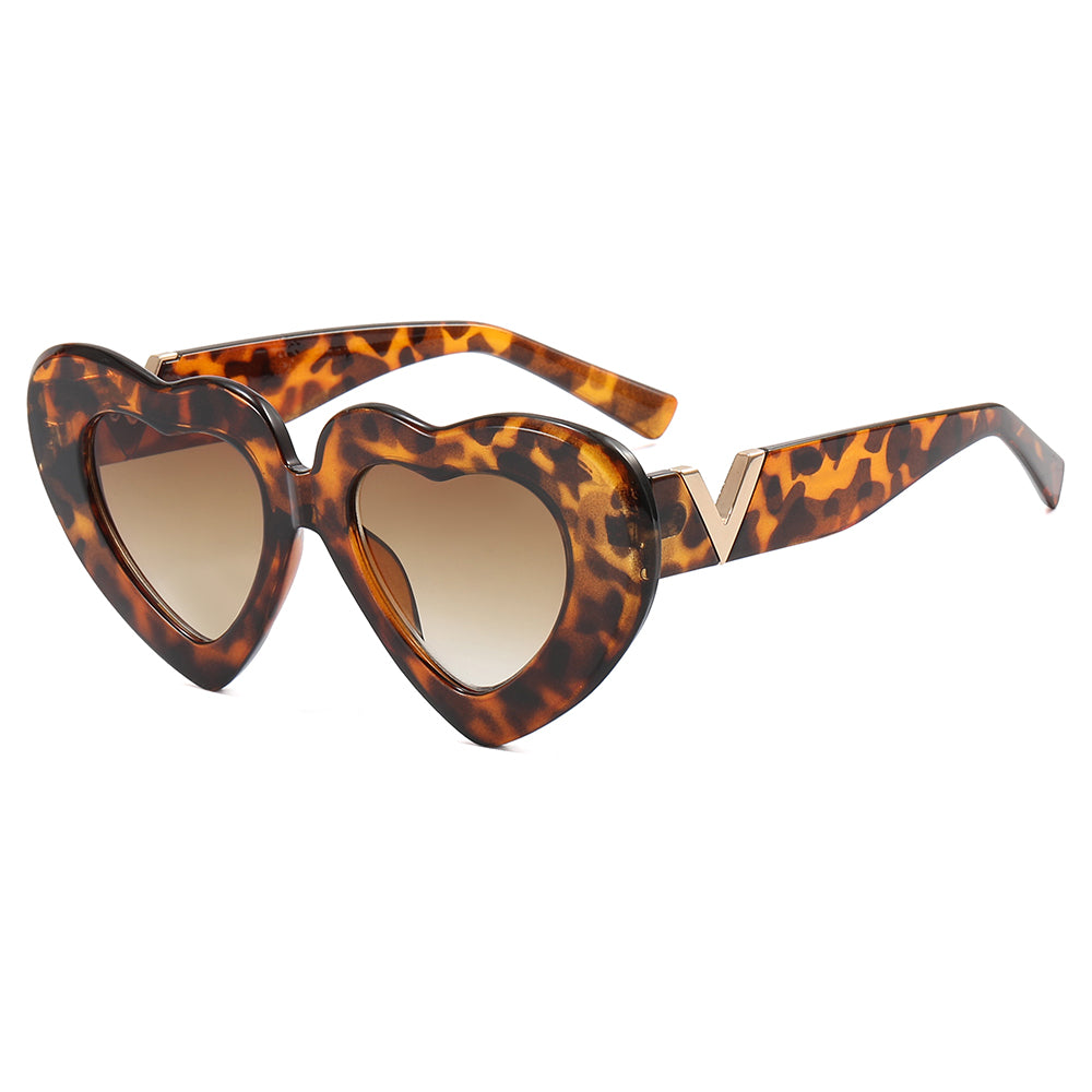 Women Heart Lovely Cute Sunglasses