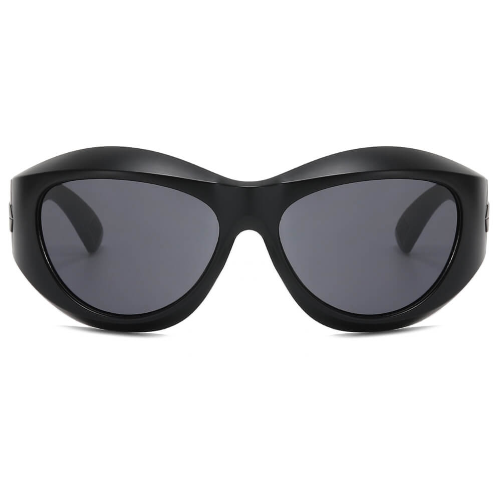 Oval Sport Wrap Y2K Sunglasses