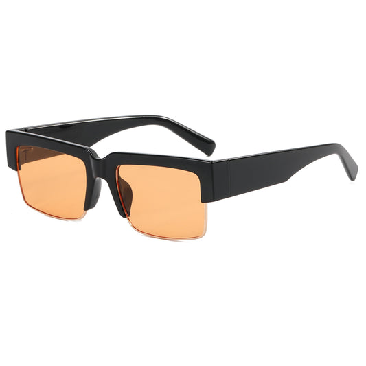 Half Frame Square UV400 Shades Sunglasses