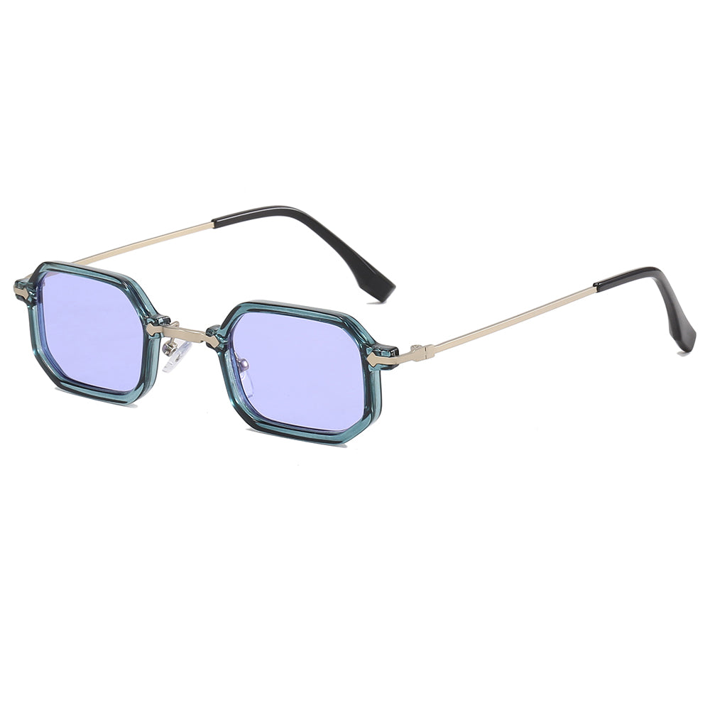 Tinted Lenses Fashion Small Geometric Frame Sunglasses