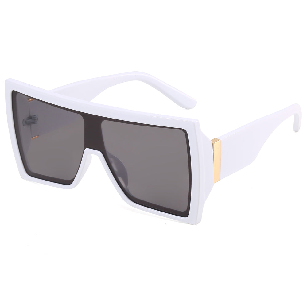 Retro Oversized Flat Top Square Shades Sunglasses