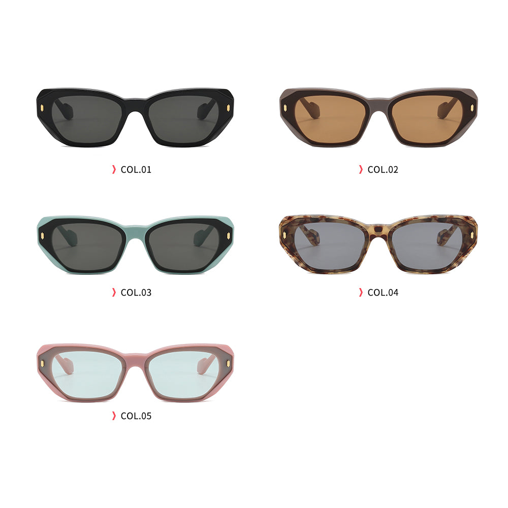 Chic Cat Eye Women Irregular Narrow Sunglasses