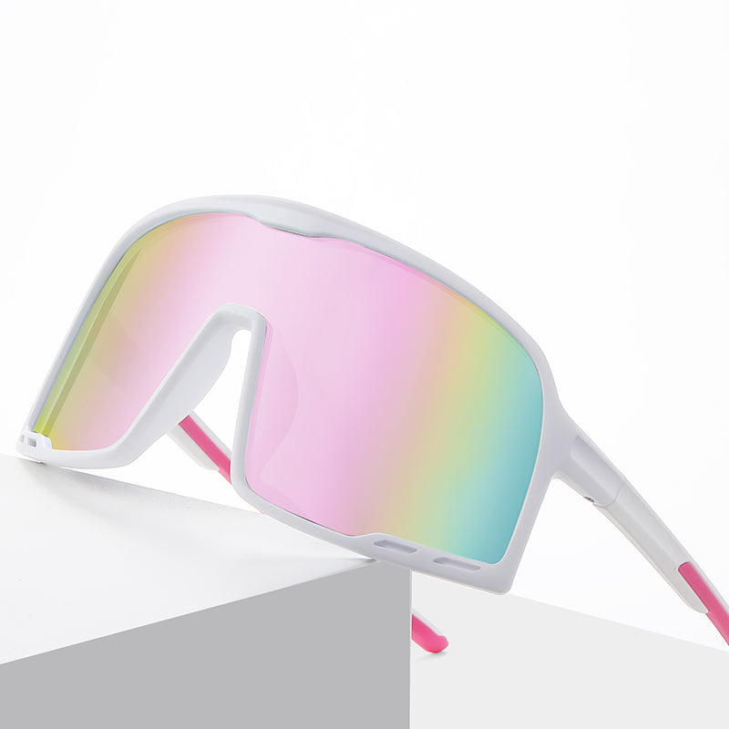 Oversized One Piece Lens Cycling Running Sports Polarized Sunglasses