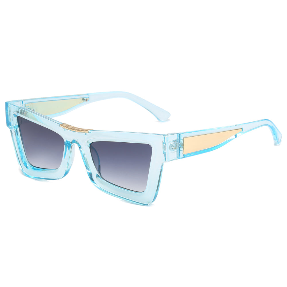 Cat Eye Thick Women Small Square Irregular Sunglasses