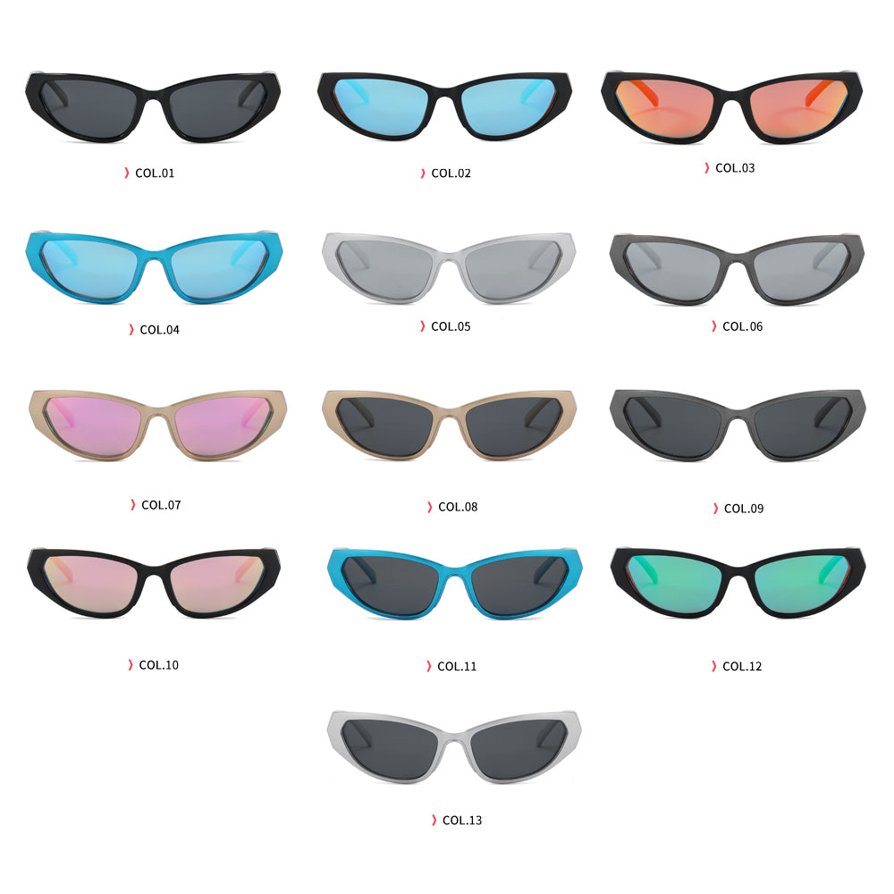 Polarized Y2K Oval Outdoor Cycling Sporty Sunglasses