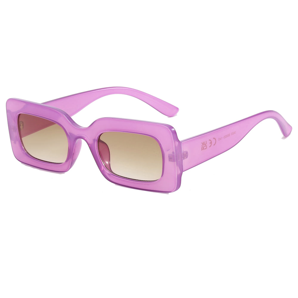 Retro Rectangle Colorful Outdoor Sunglasses