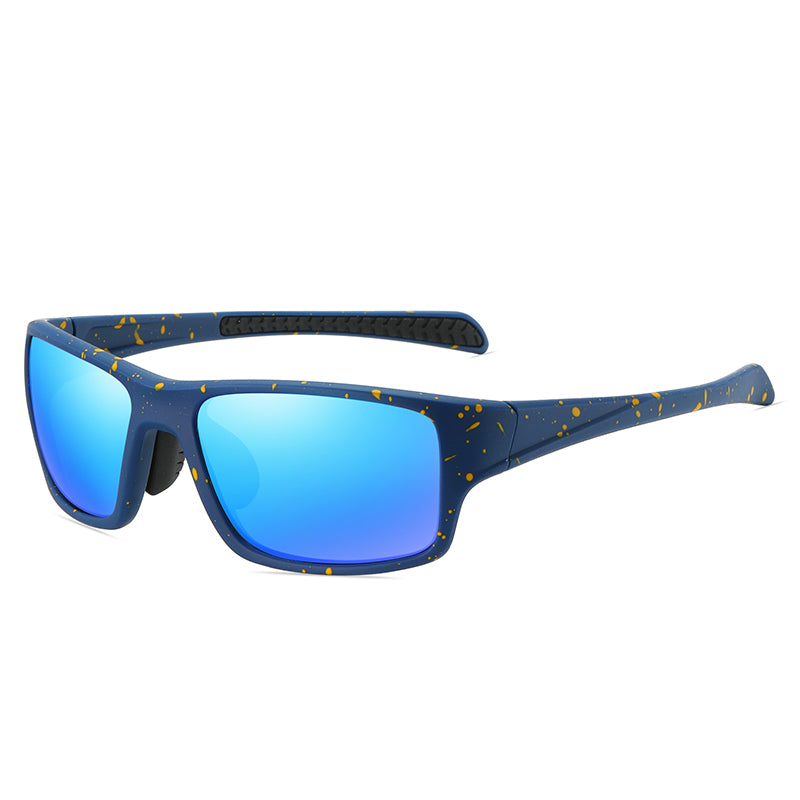 Flat Top Polarized Rectangular Sports Sunglasses