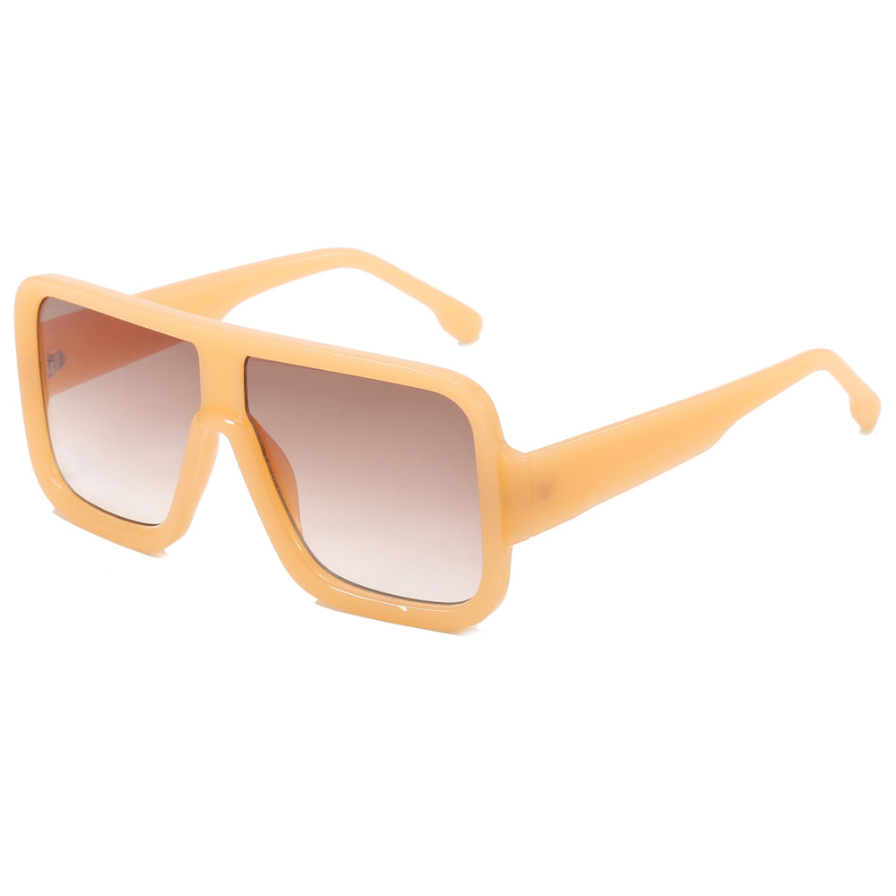 Retro Oversized Flat Top Square Shades Sunglasses