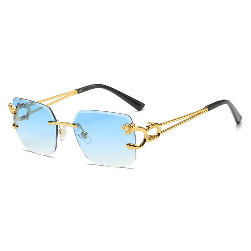 Panther Square Rimless Sunglasses