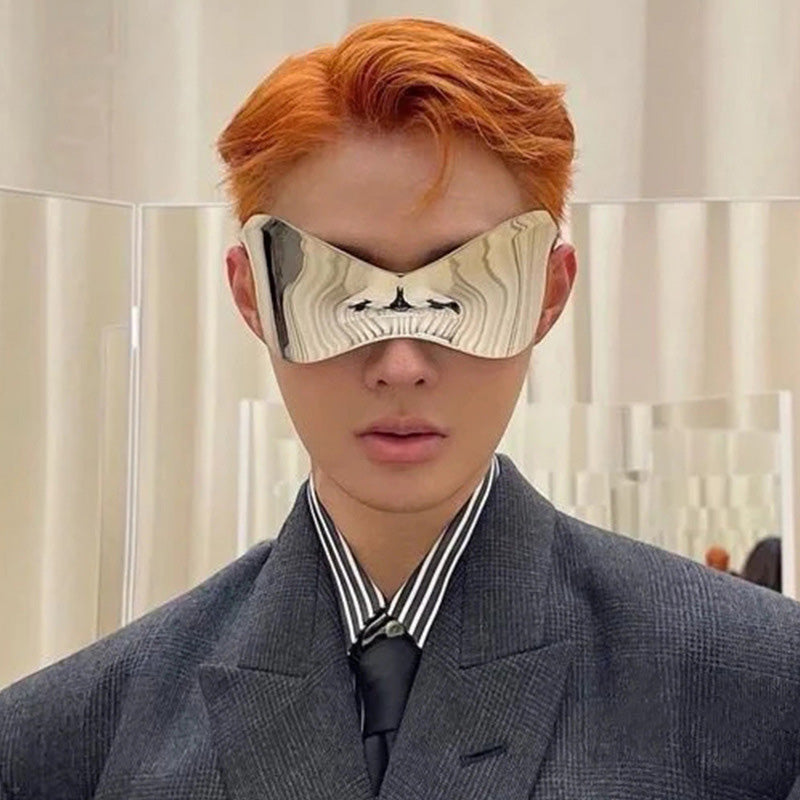 Oversized Mono Lens Y2K Shades Sunglasses