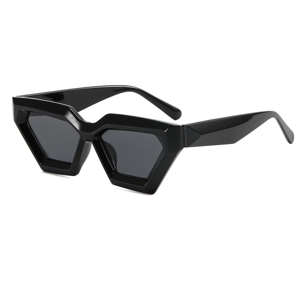 Cat Eye Geometric Concave Sunglasses