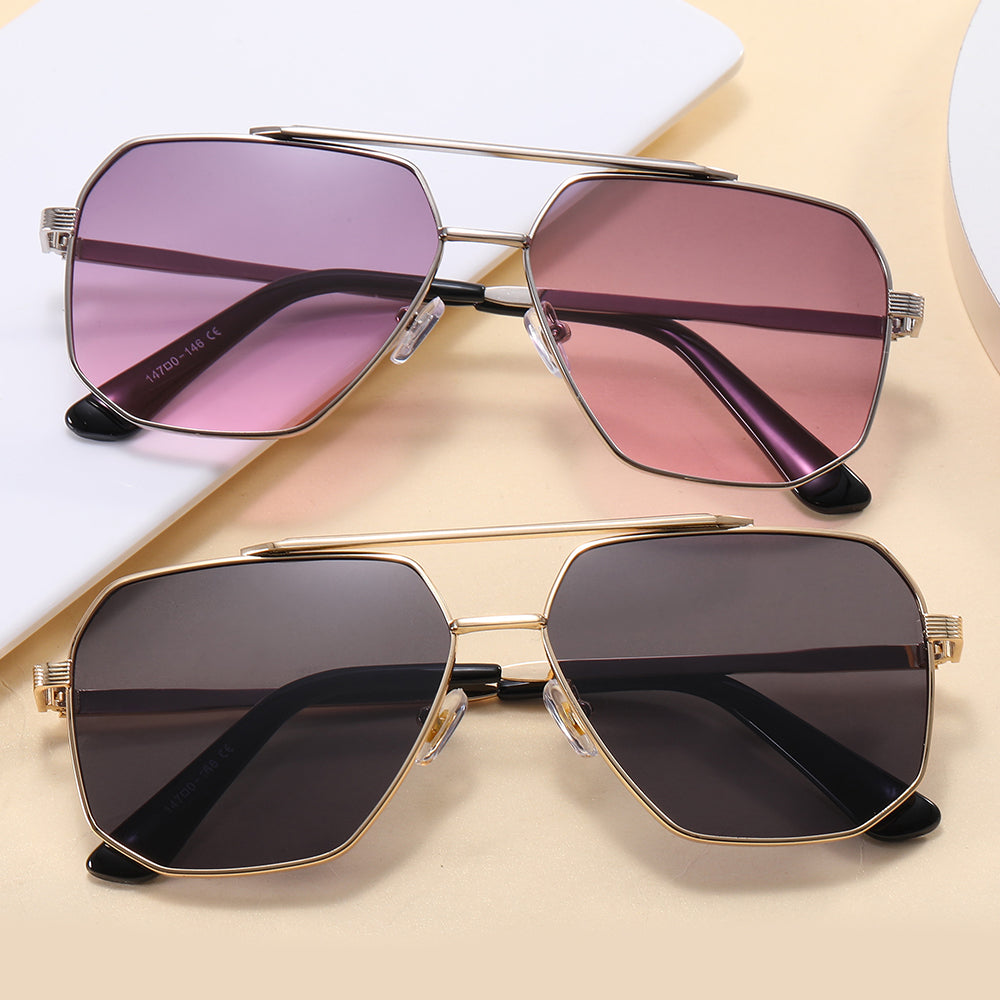 Oversized Square Classic Pilot Sunglasses