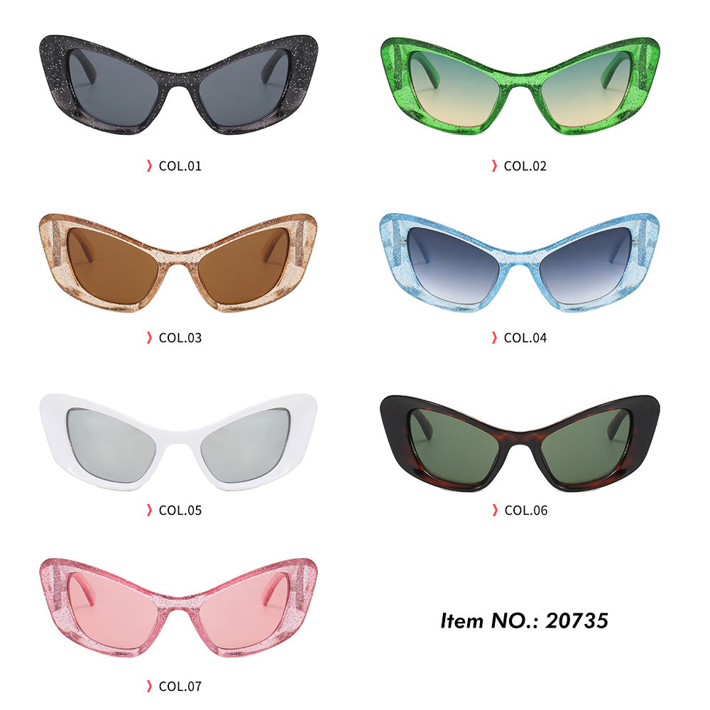 Y2K Cat Eye Women Square Sunglasses