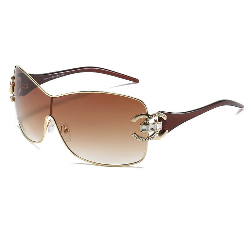Cool Girl Y2K Shield Sunglasses