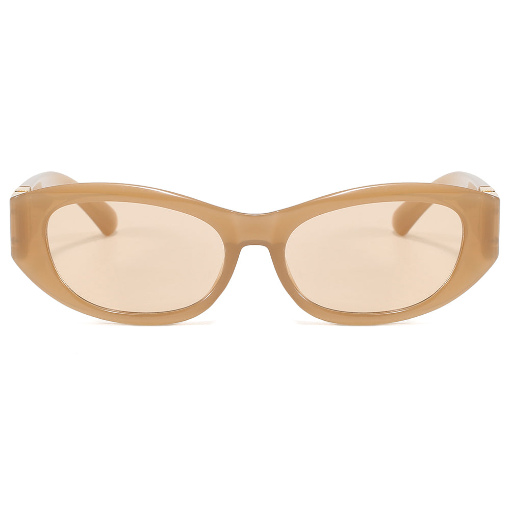Vintage Rectangle Cat Eye Travel Shades Sunglasses