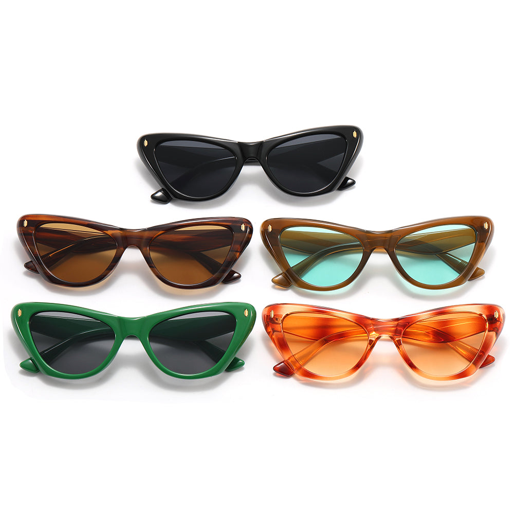 Cat Eye Women Small Triangle Sunglasses