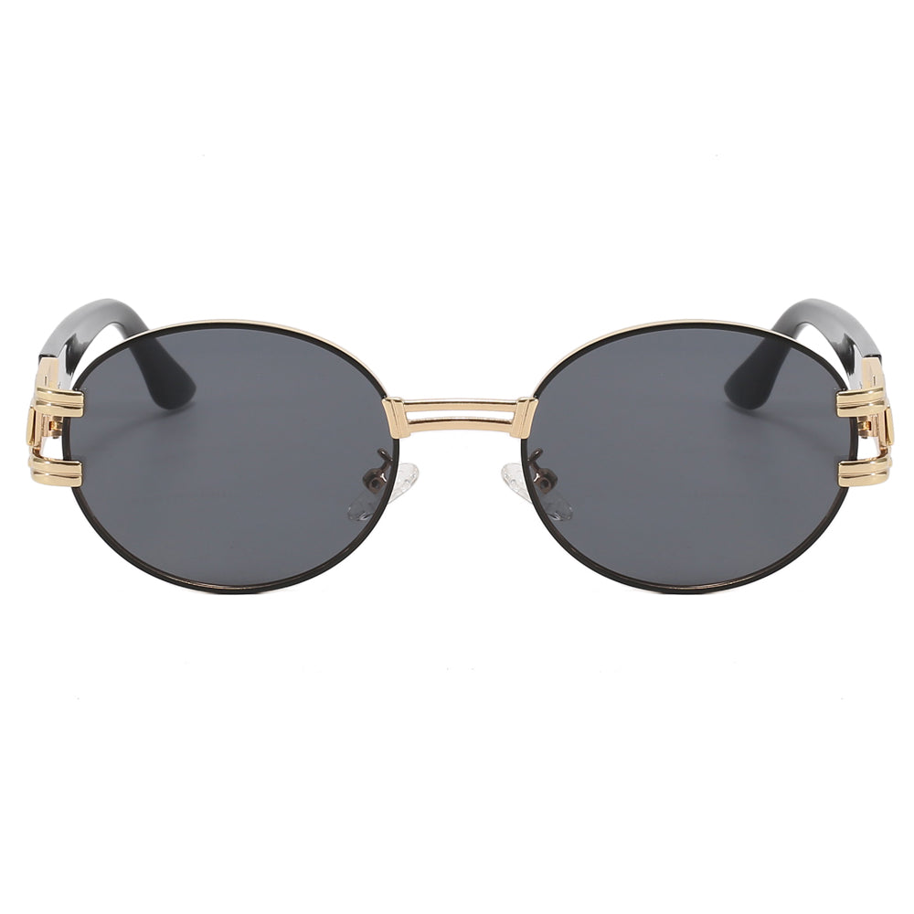 Retro Art Nouveau Vintage Style Round Metal Steampunk Sunglasses