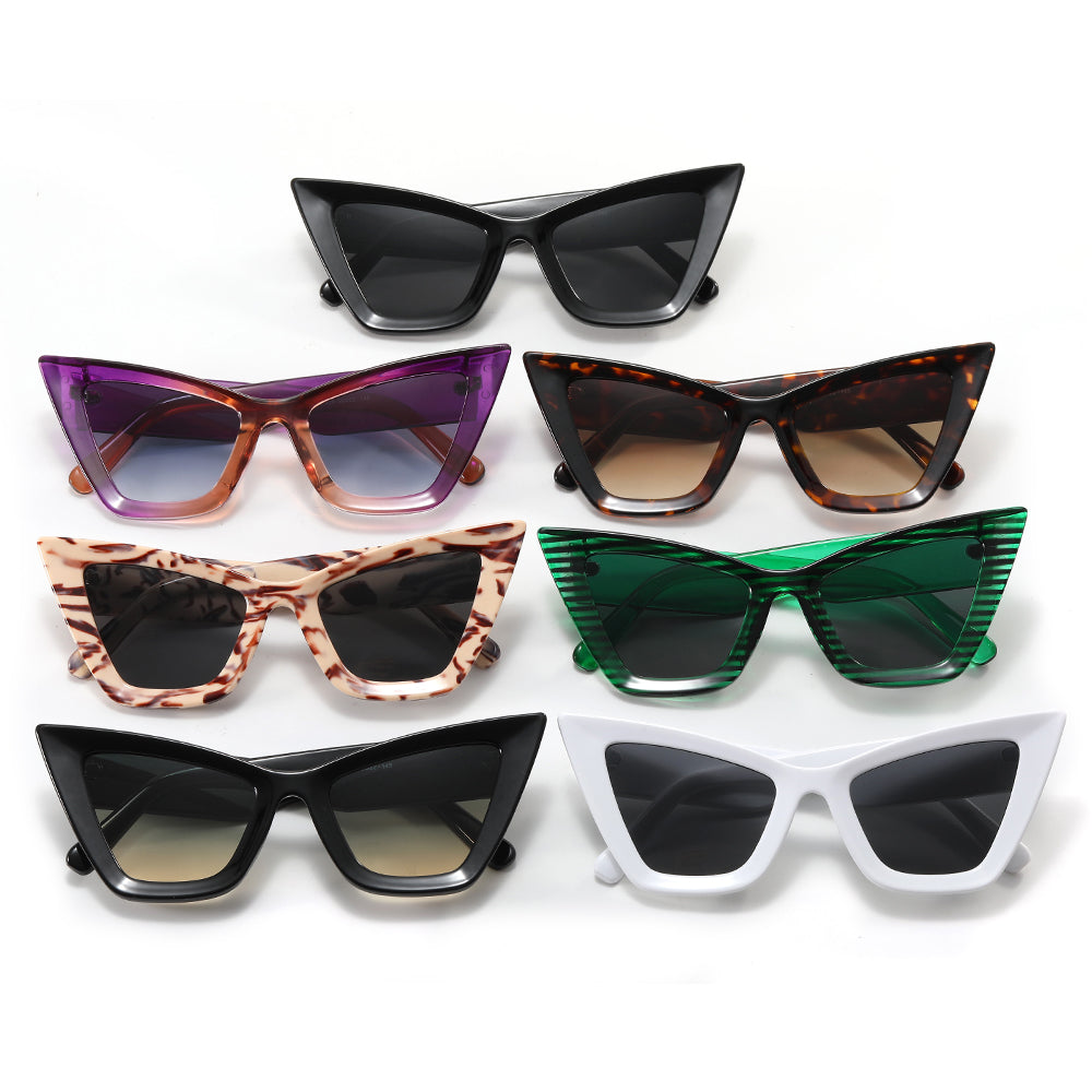 Cat Eye Women Triangle Sunglasses