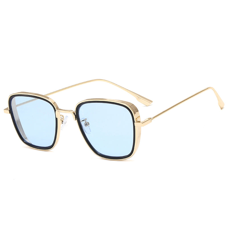 Fashion Men Square Metal Sunglasses
