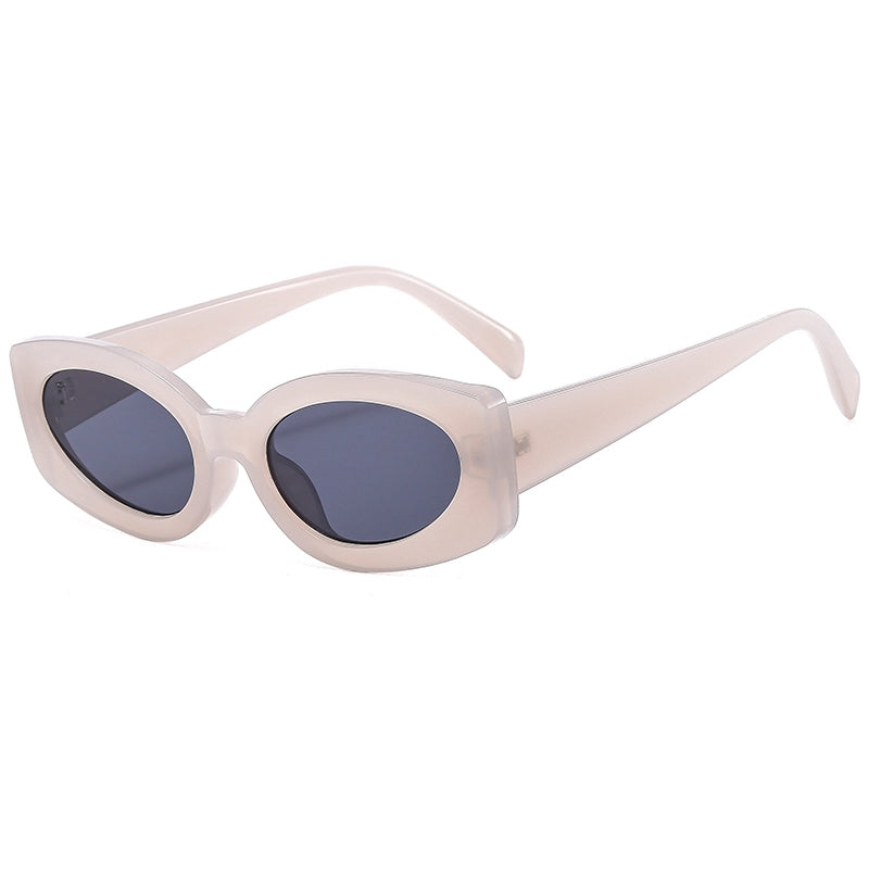 Cat Eye Women Small Oval Sunglasses