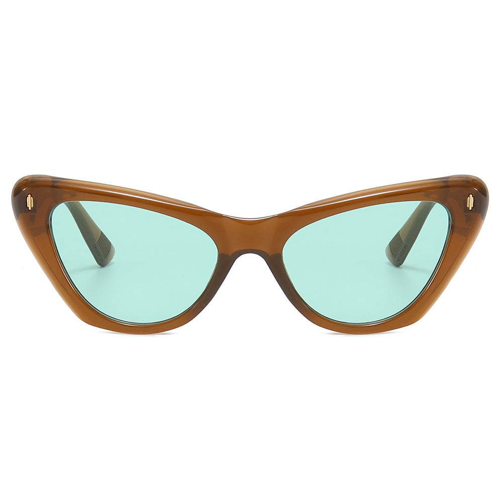 Cat Eye Women Small Triangle Sunglasses