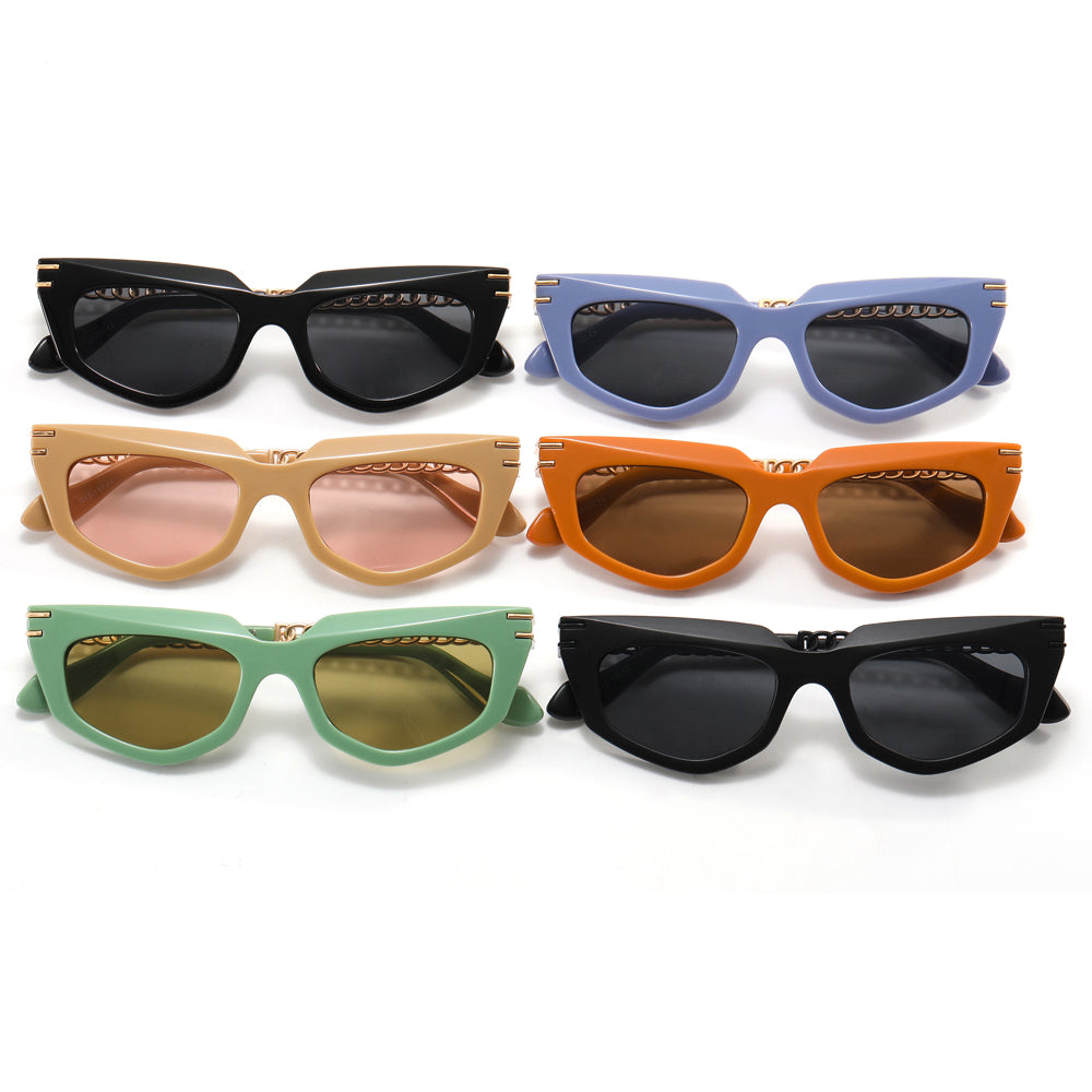 Cat Eye Polygon Shades Sunglasses