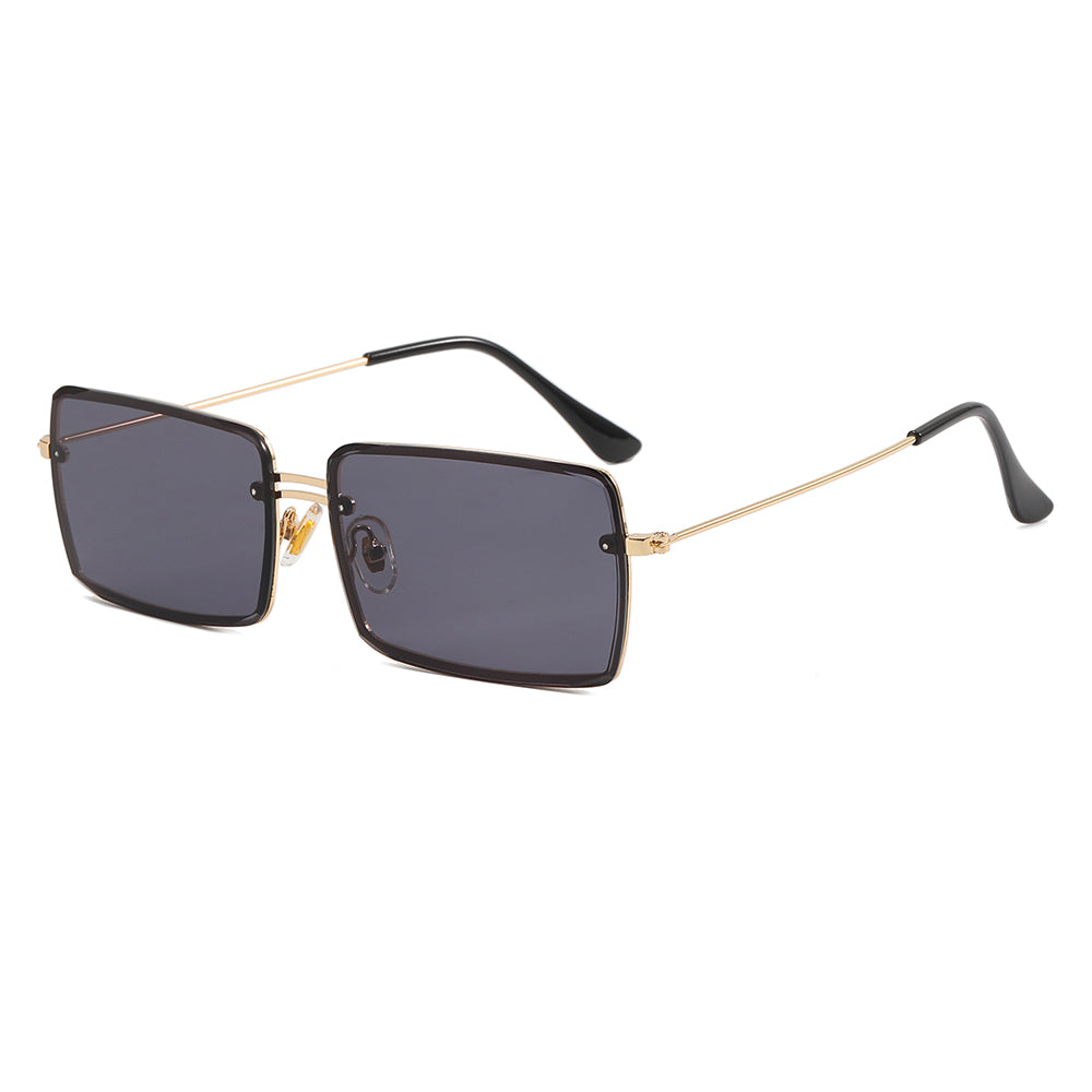 Small Rectangle Metal Frame Sunglasses
