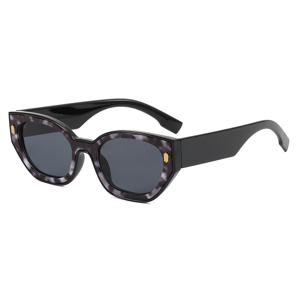 Cat Eye Women Small Polygon Sunglasses