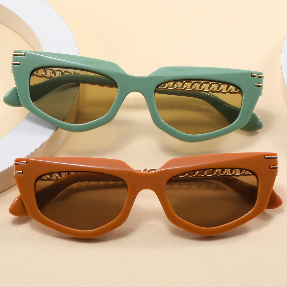 Cat Eye Polygon Shades Sunglasses