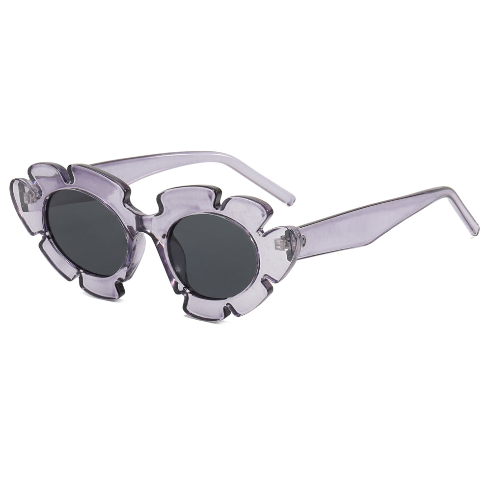 Women Flower Cat Eye Sunglasses