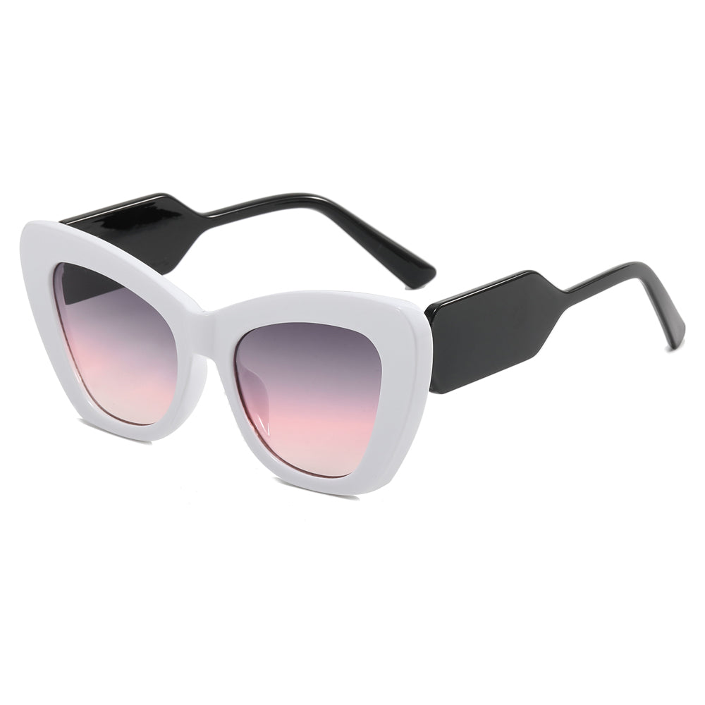 Big Frame Women Shades Cat Eye Sunglasses