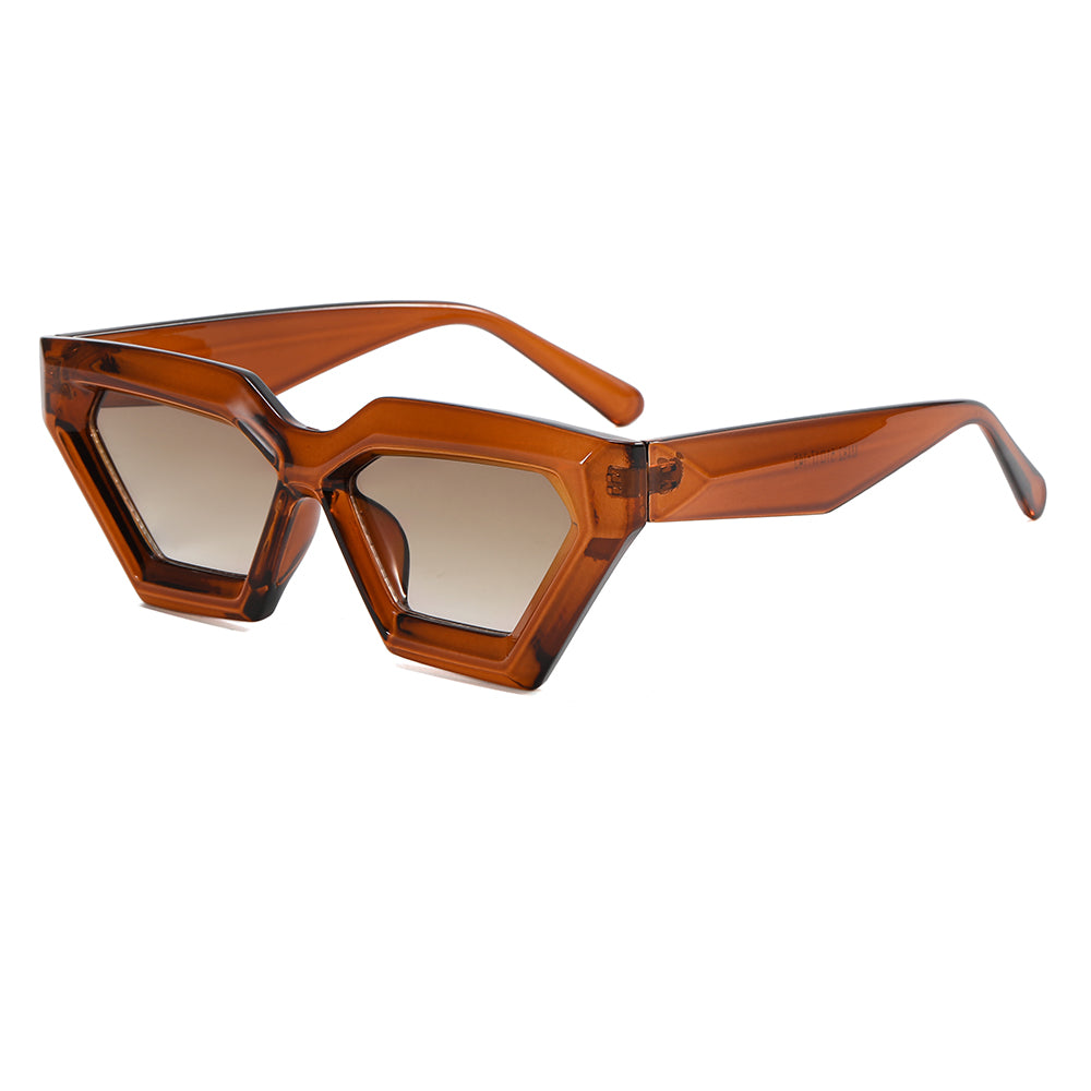 Cat Eye Geometric Concave Sunglasses