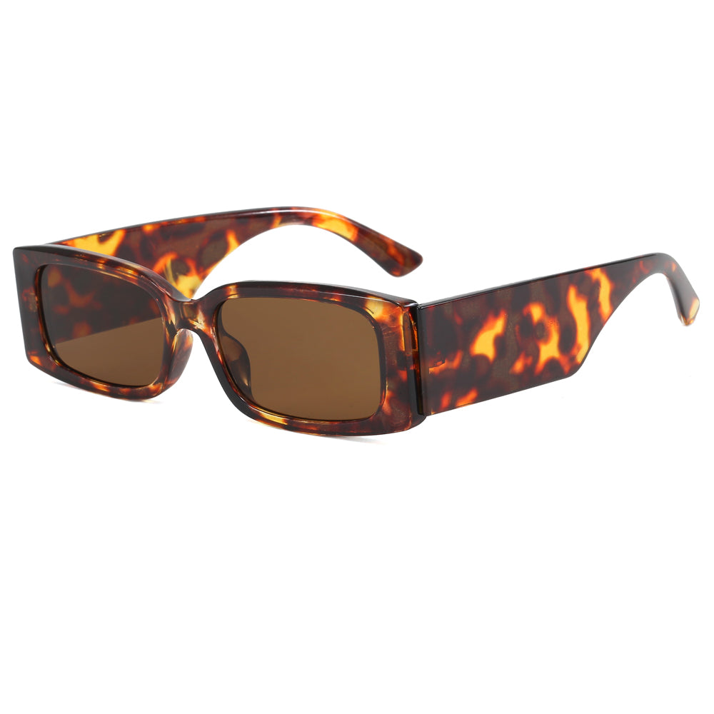 Retro Small Narrow Rectangle Sunglasses