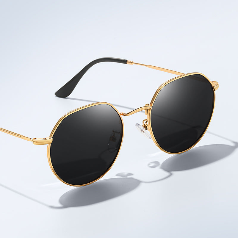 Classic Round Metal Polarized Sunglasses