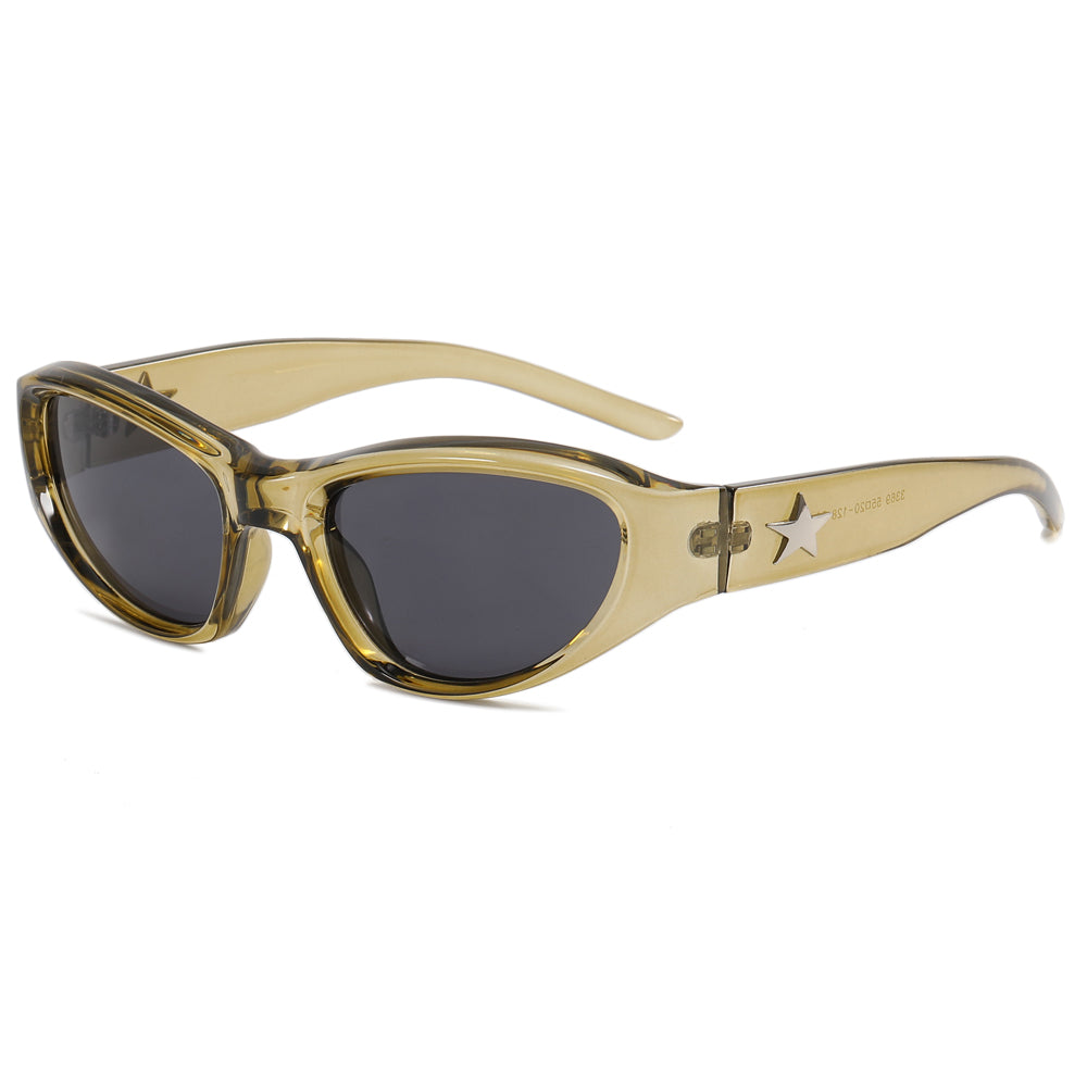 Y2K Oval Outdoor Cycling Sporty Sunglasses