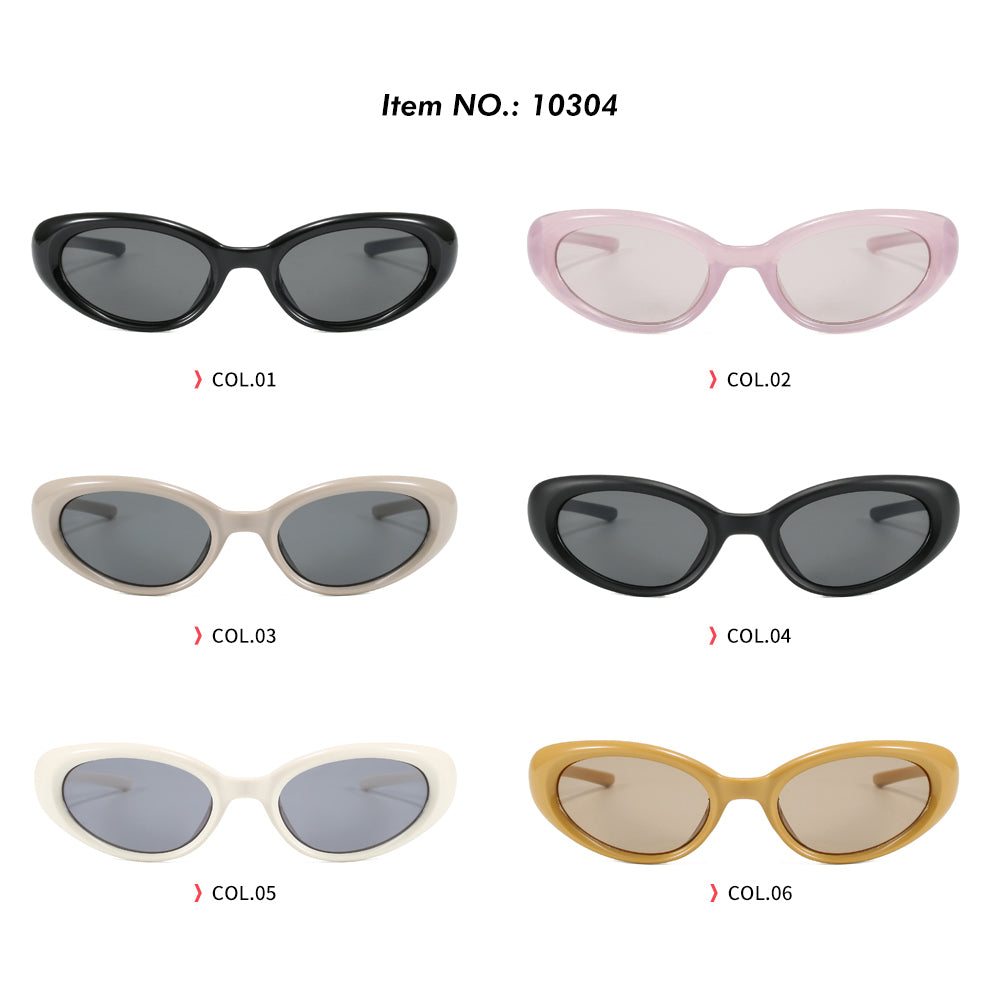 Retro Y2K Cat Eye Women Oval Outdoor Vacation Sunglasses