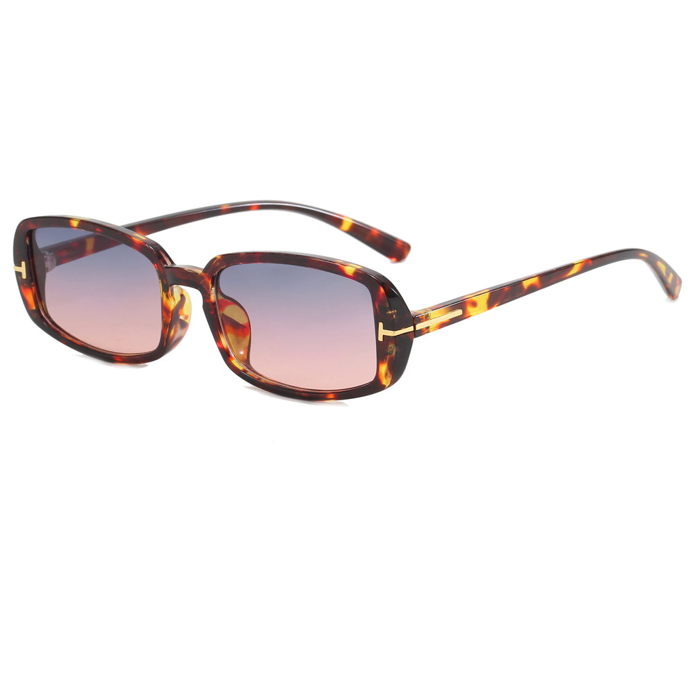 Women Thin Small Rectangular Sunglasses