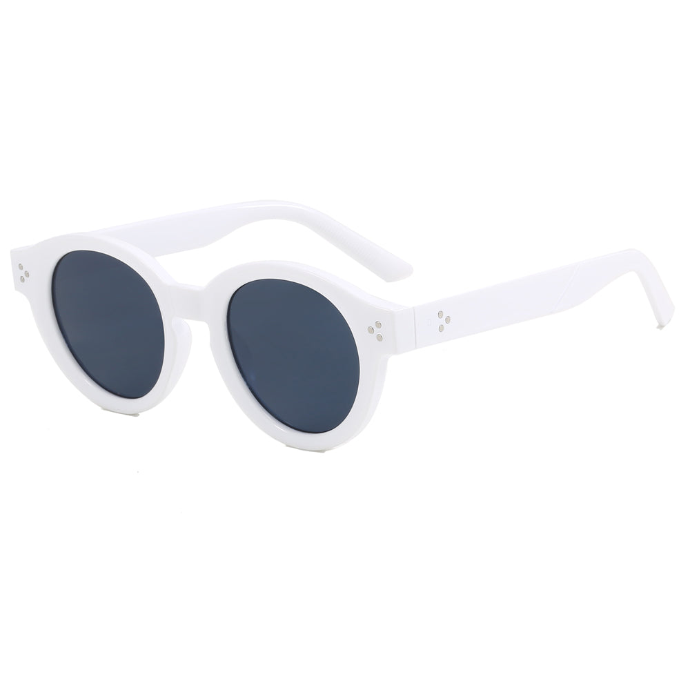 Trendy Classic Round Tinted Vacation Beach Sunglasses