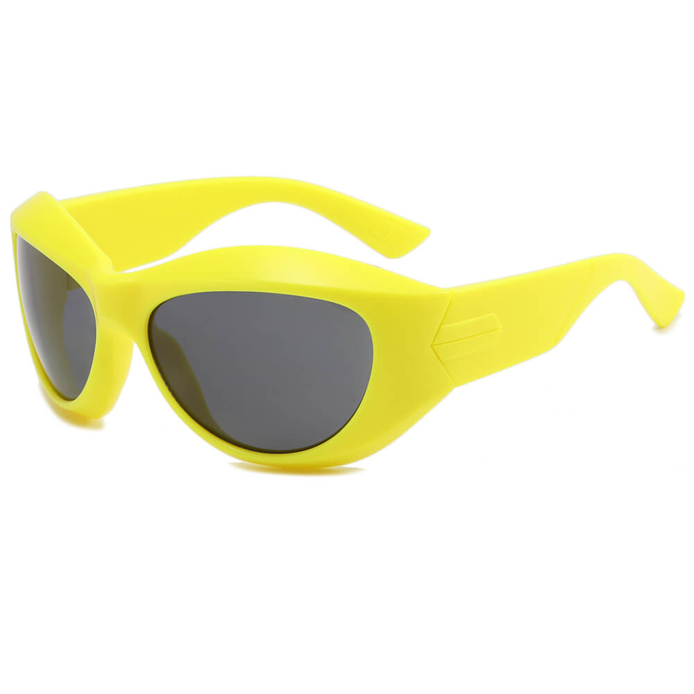 Oval Sport Wrap Y2K Sunglasses