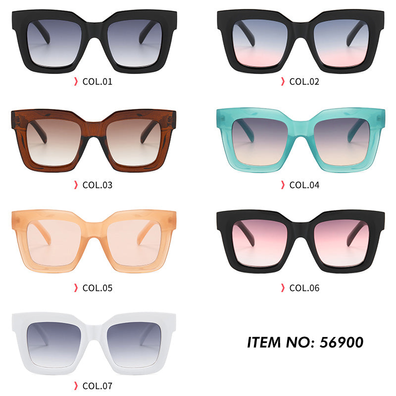 Plastic Square UV400 Shades Sunglasses