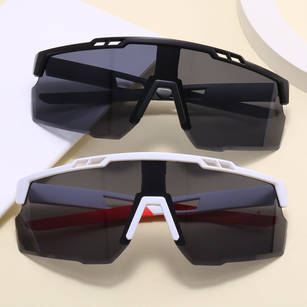 Men Flat Top Sports Cycling Mirror Sunglasses