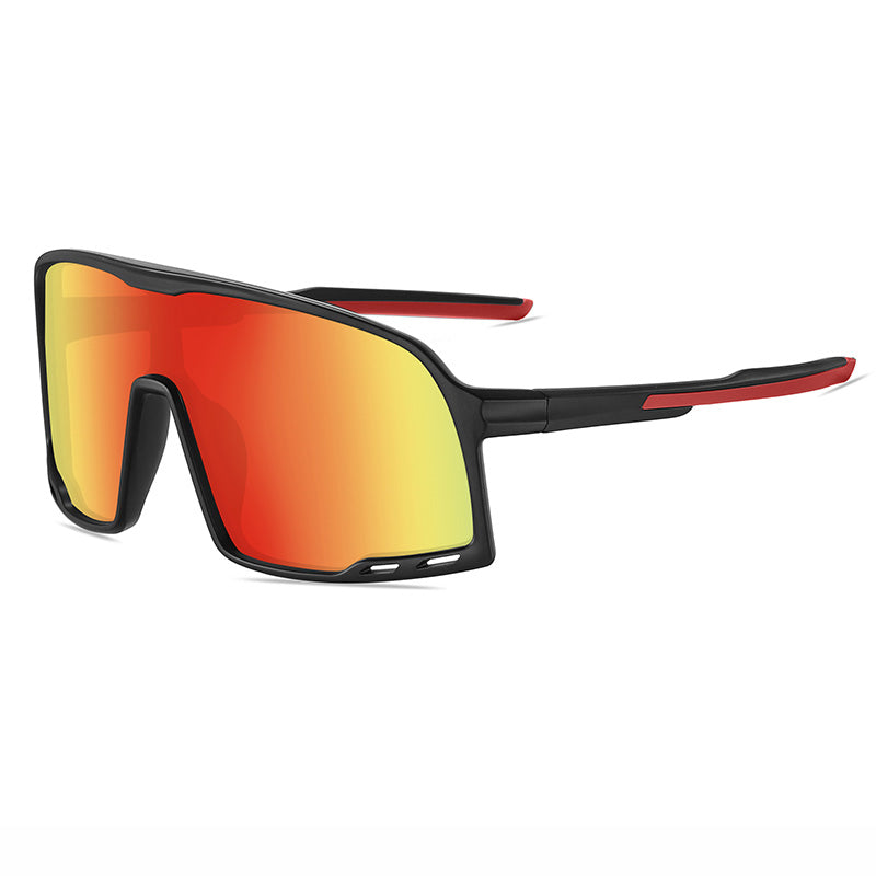 Oversized One Piece Lens Cycling Running Sports Polarized Sunglasses